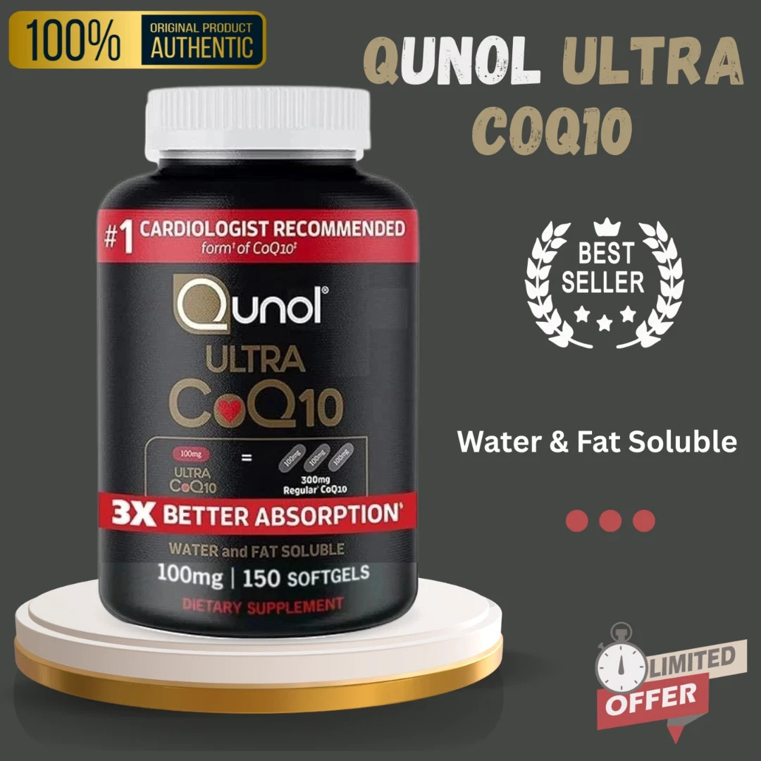 Free Shipping Qunol Ultra CoQ10 100mg – 150 SoftGels & SEALED – NEW – EXP: 2028