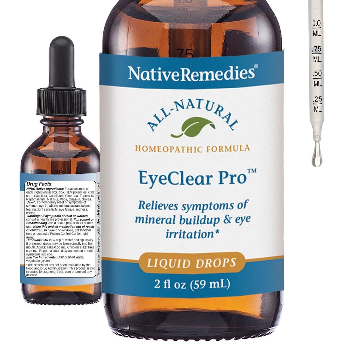 Natural Eye Support Liquid for Dry, Red, Swollen Eyes – Promotes Comfort & Clari