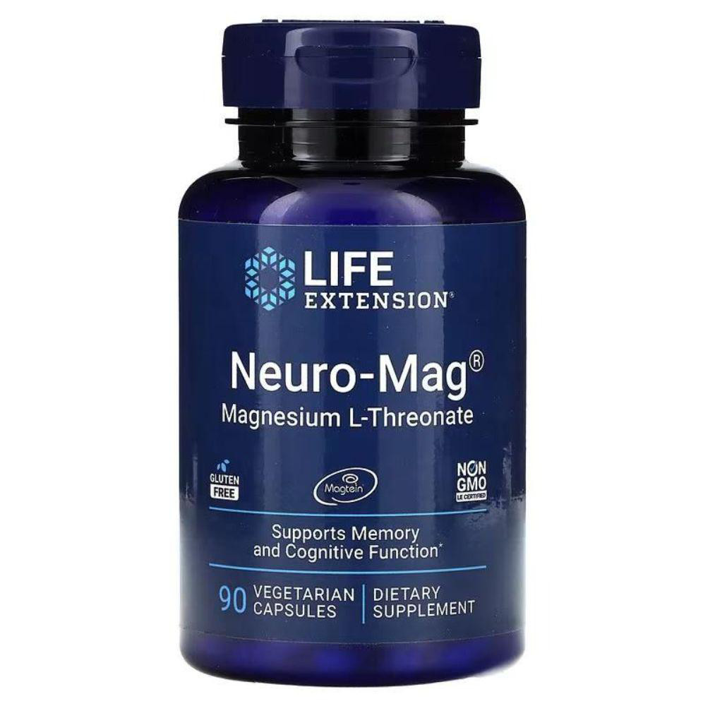 Neuro-Mag Magnesium L-Threonate from 2000 mg Magtein – Life Extension 90caps