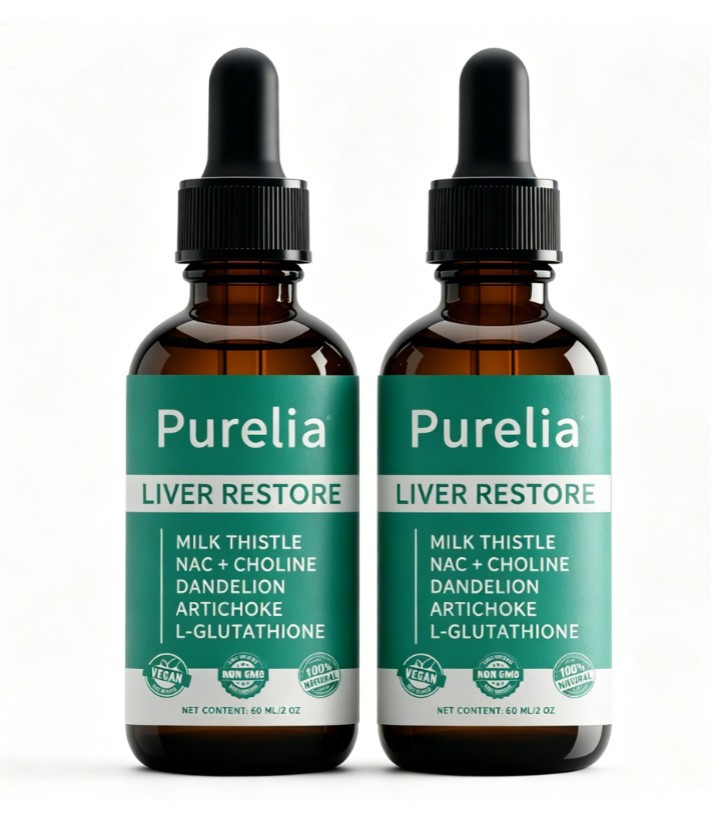 60ml 1-3 Bottles Purelia Liver Restore Drops Milk Thistle Optional Shipping US