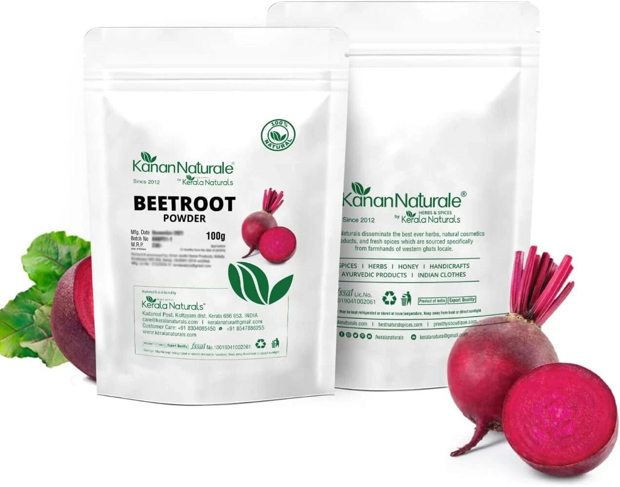 Organic Beet Root Powder (Beta vulgaris) 100gm For Healthy Hair Growth and SkiN