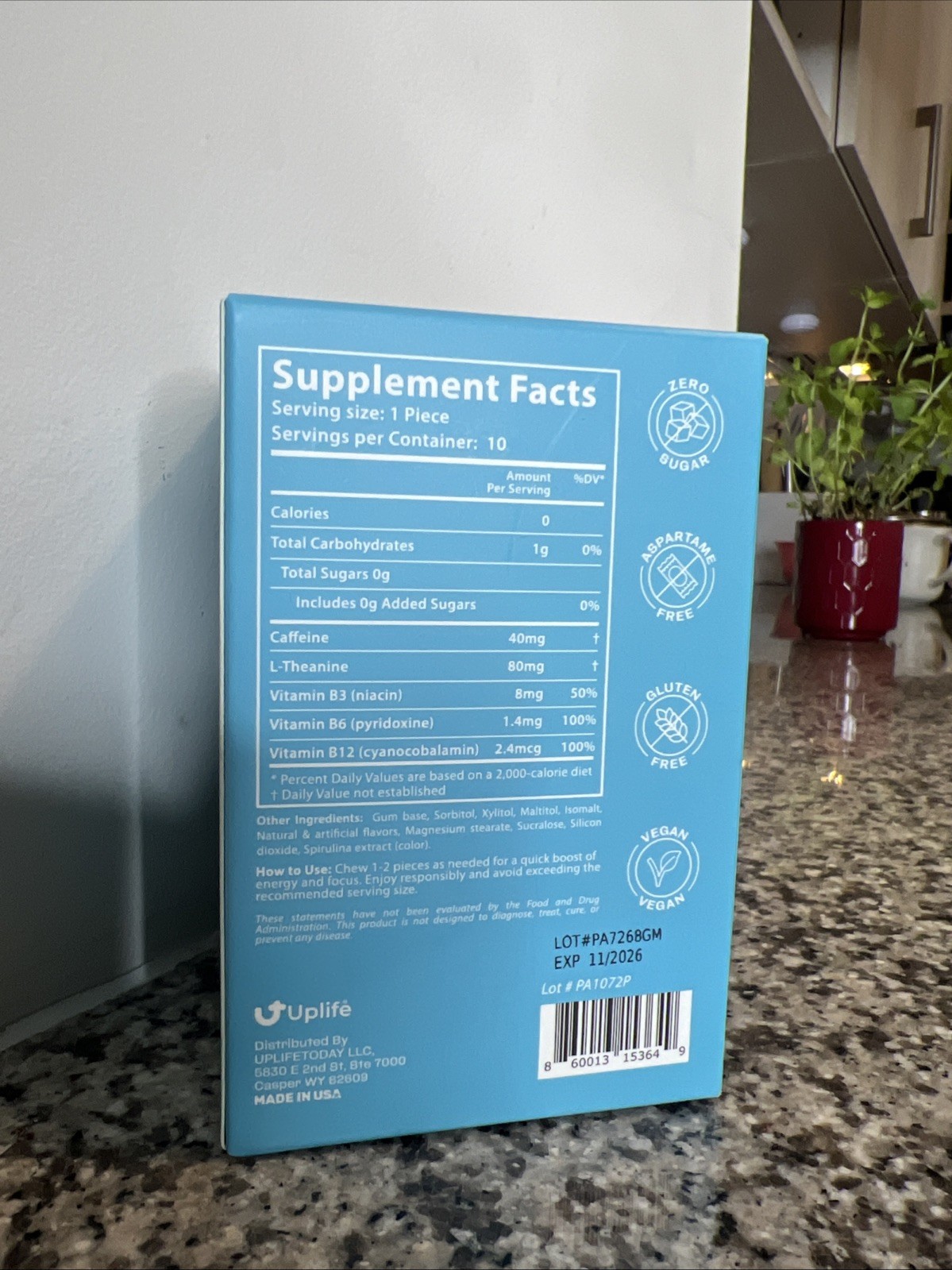 Energy Focus Energy & Focus On Demand. Anytime Anywhere Vitamin B L-Theanine