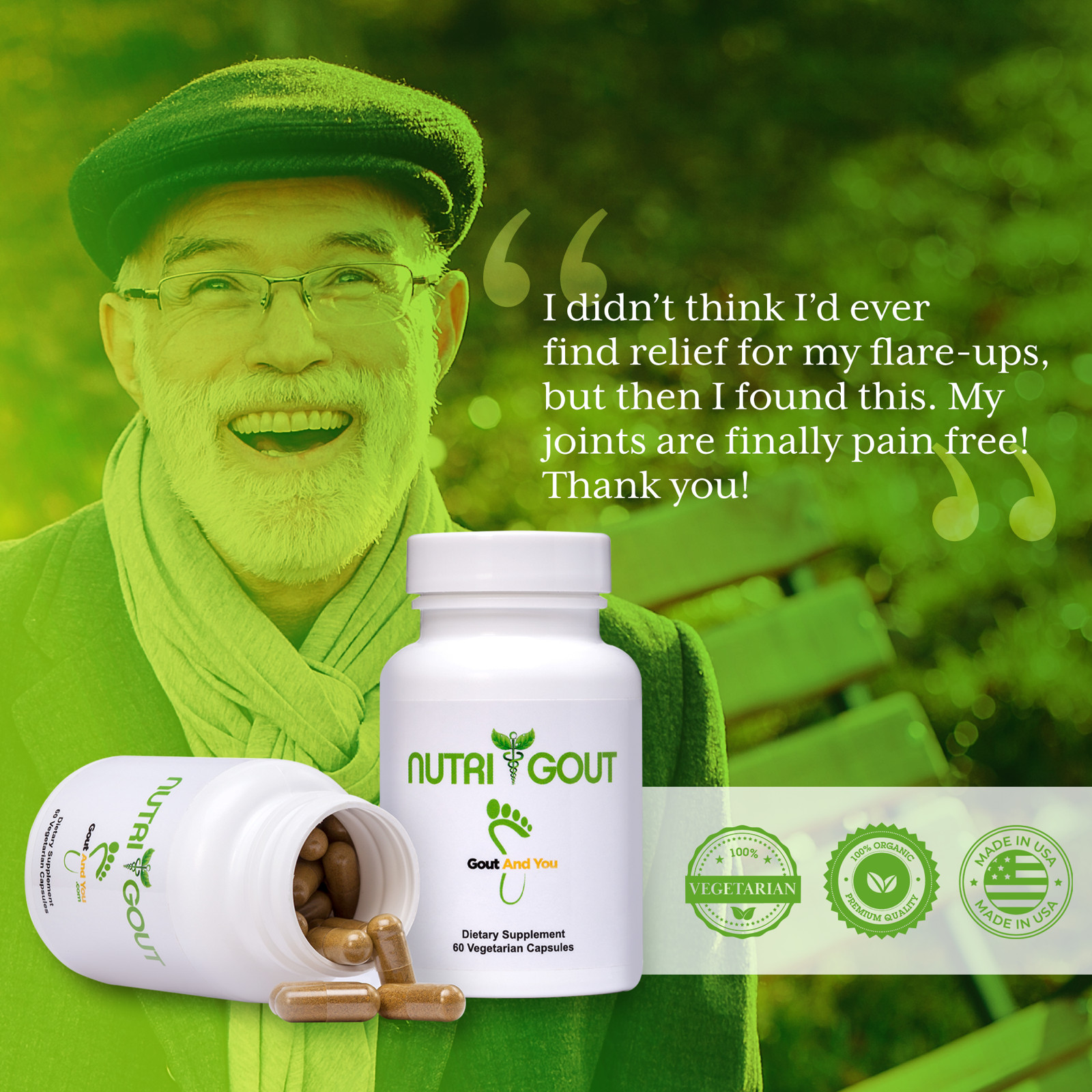 NutriGout Uric Acid Lowering and Gout Supplement from GoutandYou.com