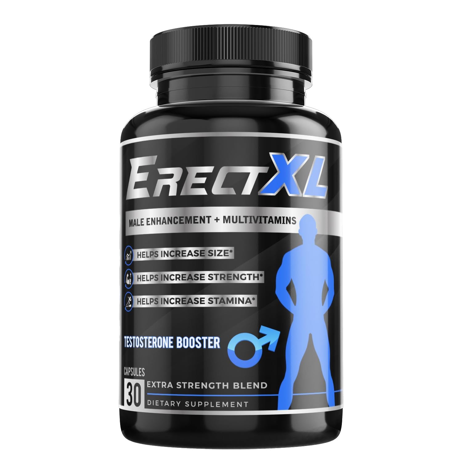 ErectXL Male Performance + MULTIVITAMIN – Increase Size, 30 Count (Pack of 1)