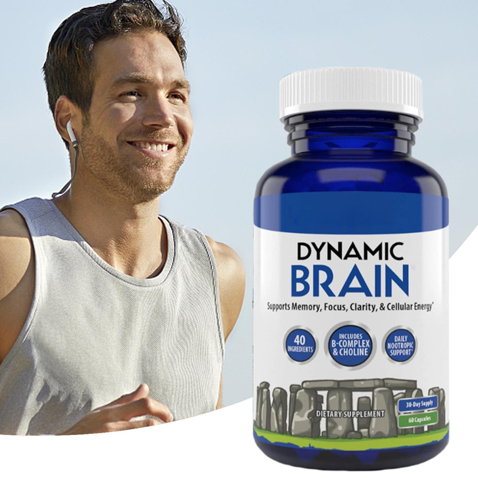 Brain Dynamic Supplement – Focus , Memory & Clarity Support , 60 Capsules * 1 –