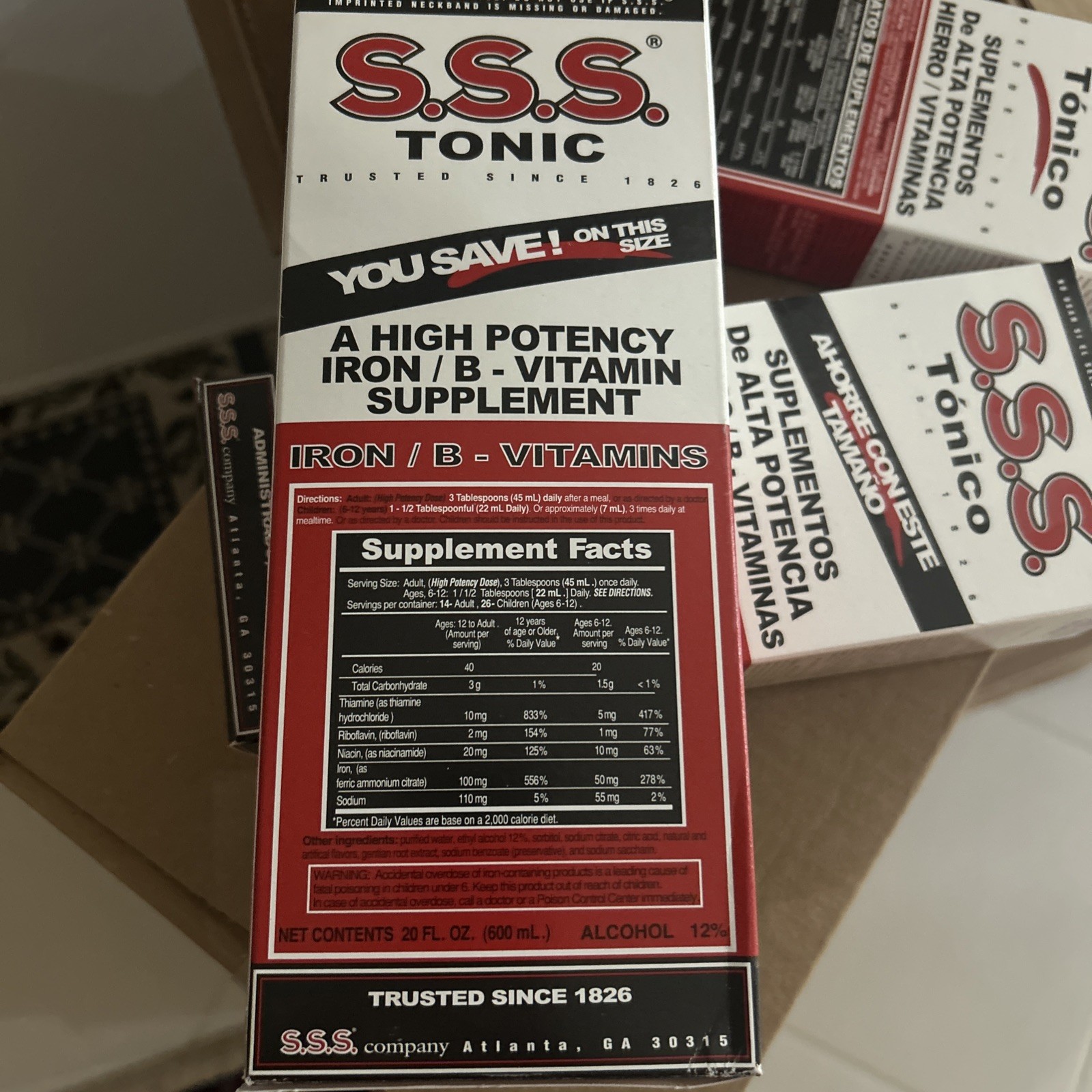 Sss Tonic Liquid 20 Oz