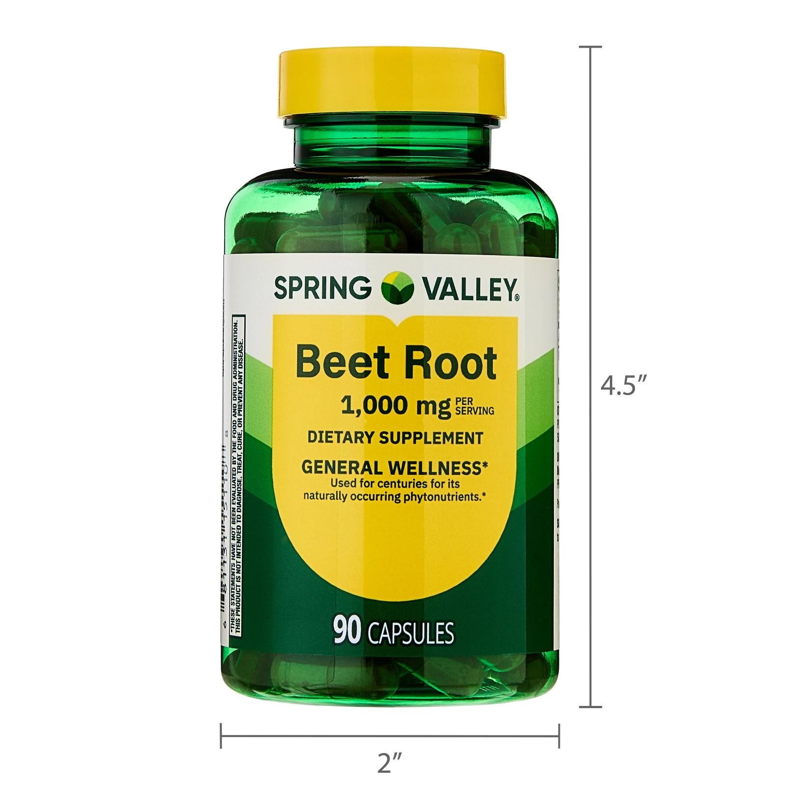 Beet Root 1000 Mg Superfood Energy Endurance General Wellness Support, 90 Caps