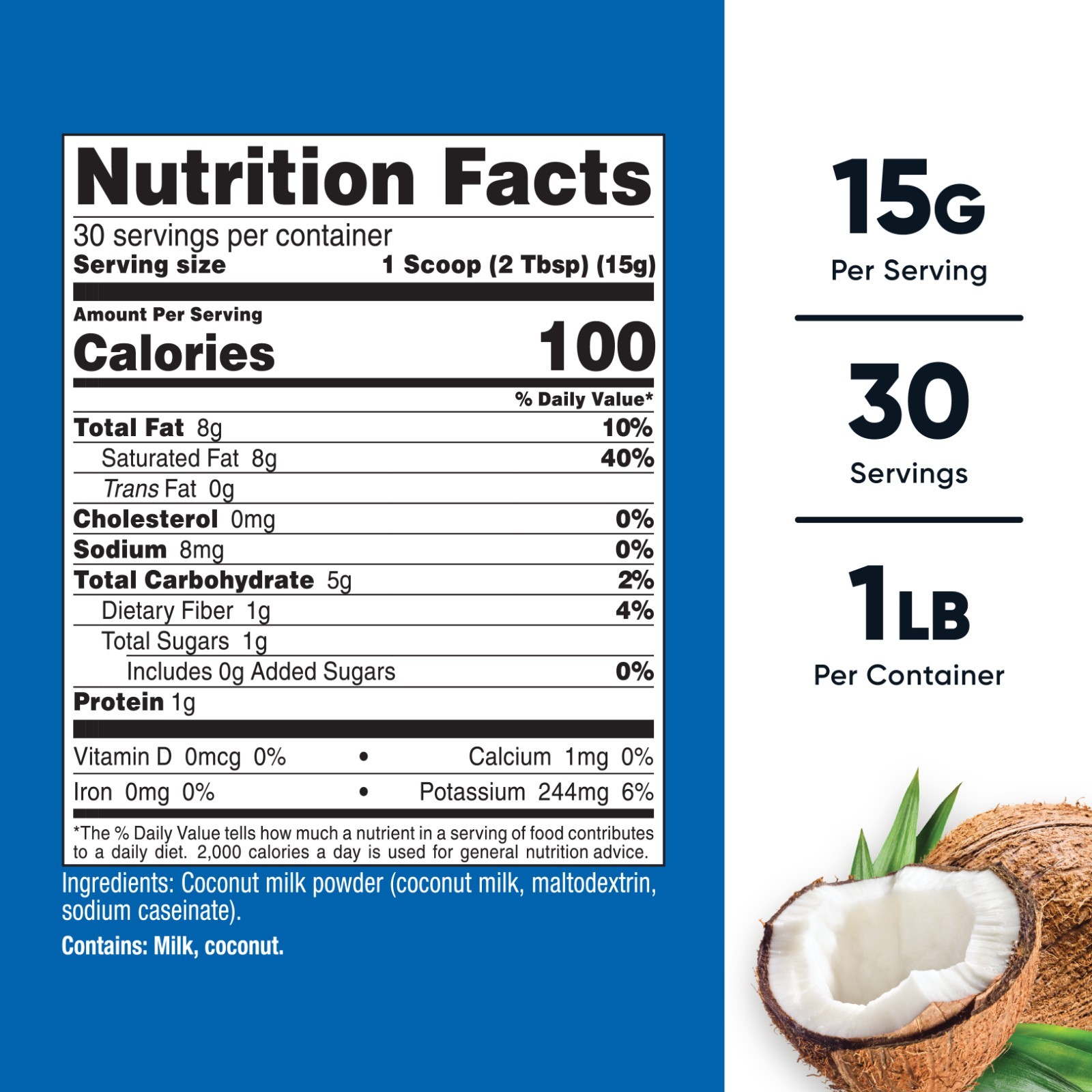 Nutricost Coconut Milk Powder 1LB