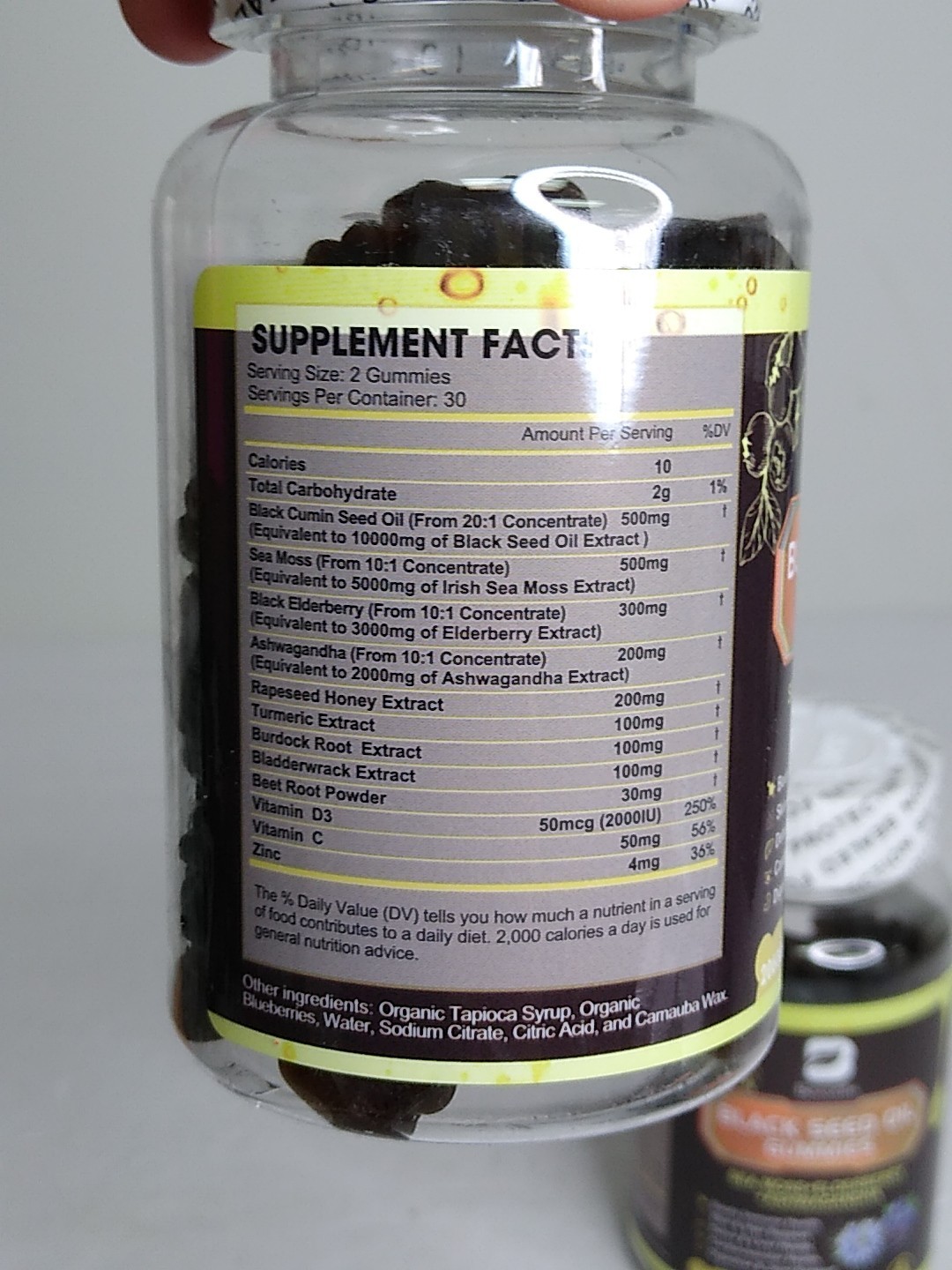 2x BEWORTHS Black Seed Oil Gummies Sea Moss Elderberry Ashwagandha BB 05/2026