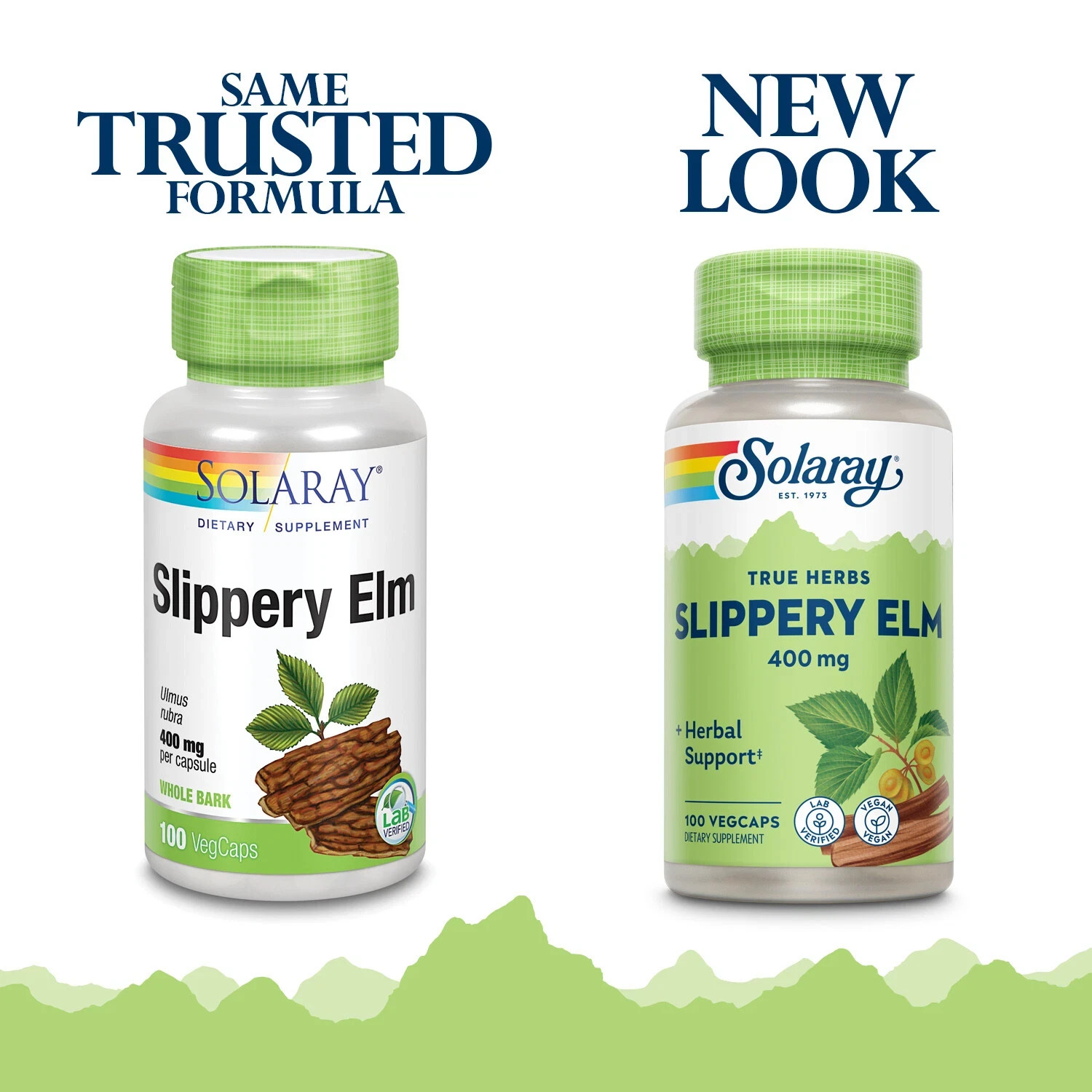 Slippery Elm Bark 400mg | Non-GMO & Lab Verified | 100 VegCaps