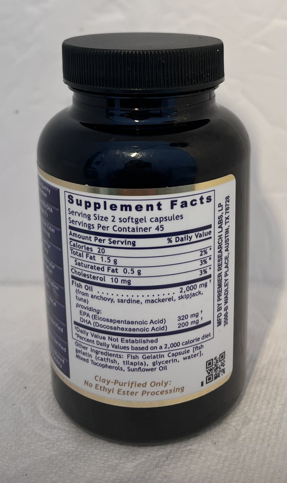 P.R. Labs EPA DHA Marine Softgels Omega3 Fish Oil Heart Joint Health Exp 05/2026
