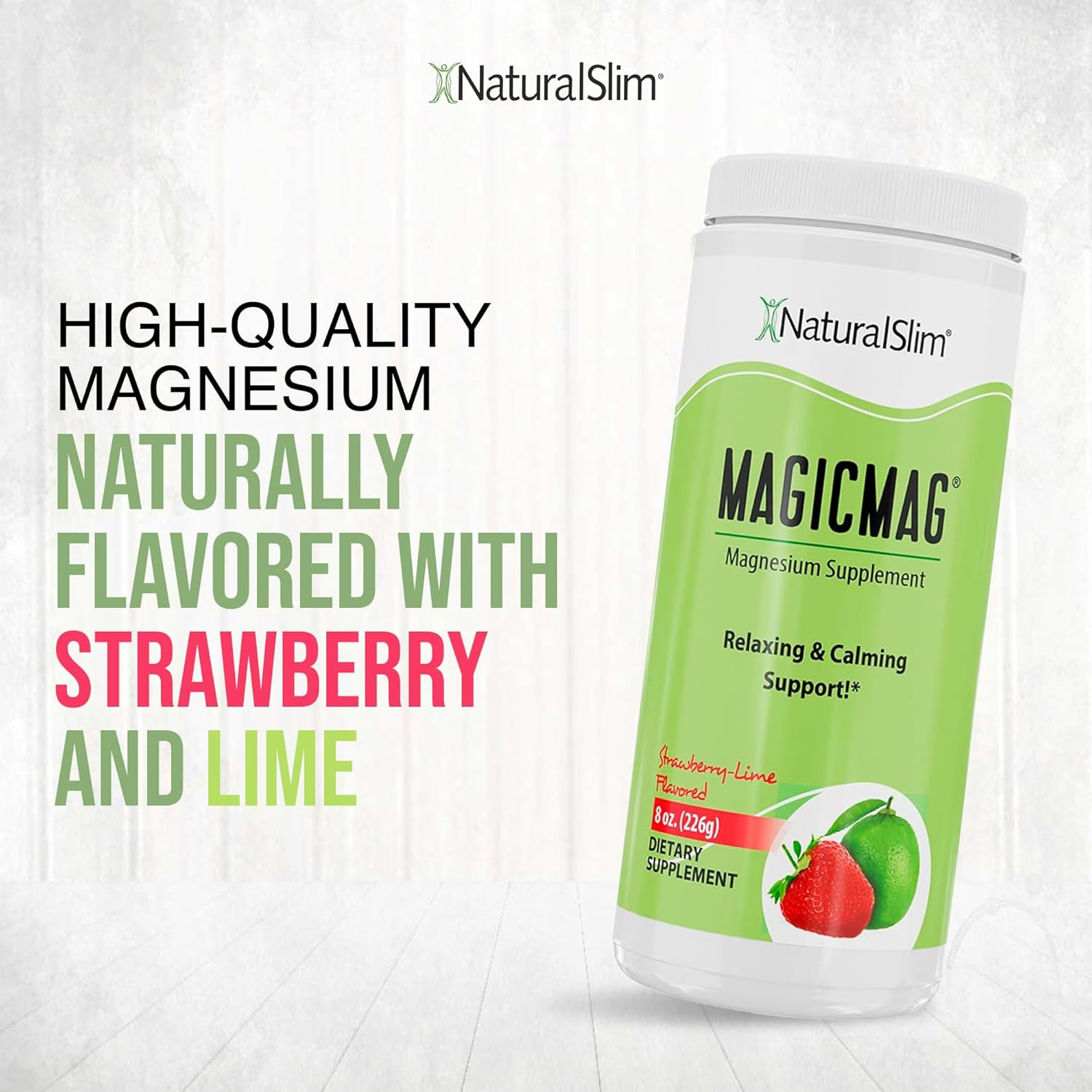 NaturalSlim Magicmag Pure Magnesium Citrate Powder – 8 Ounce (Pack of 1)