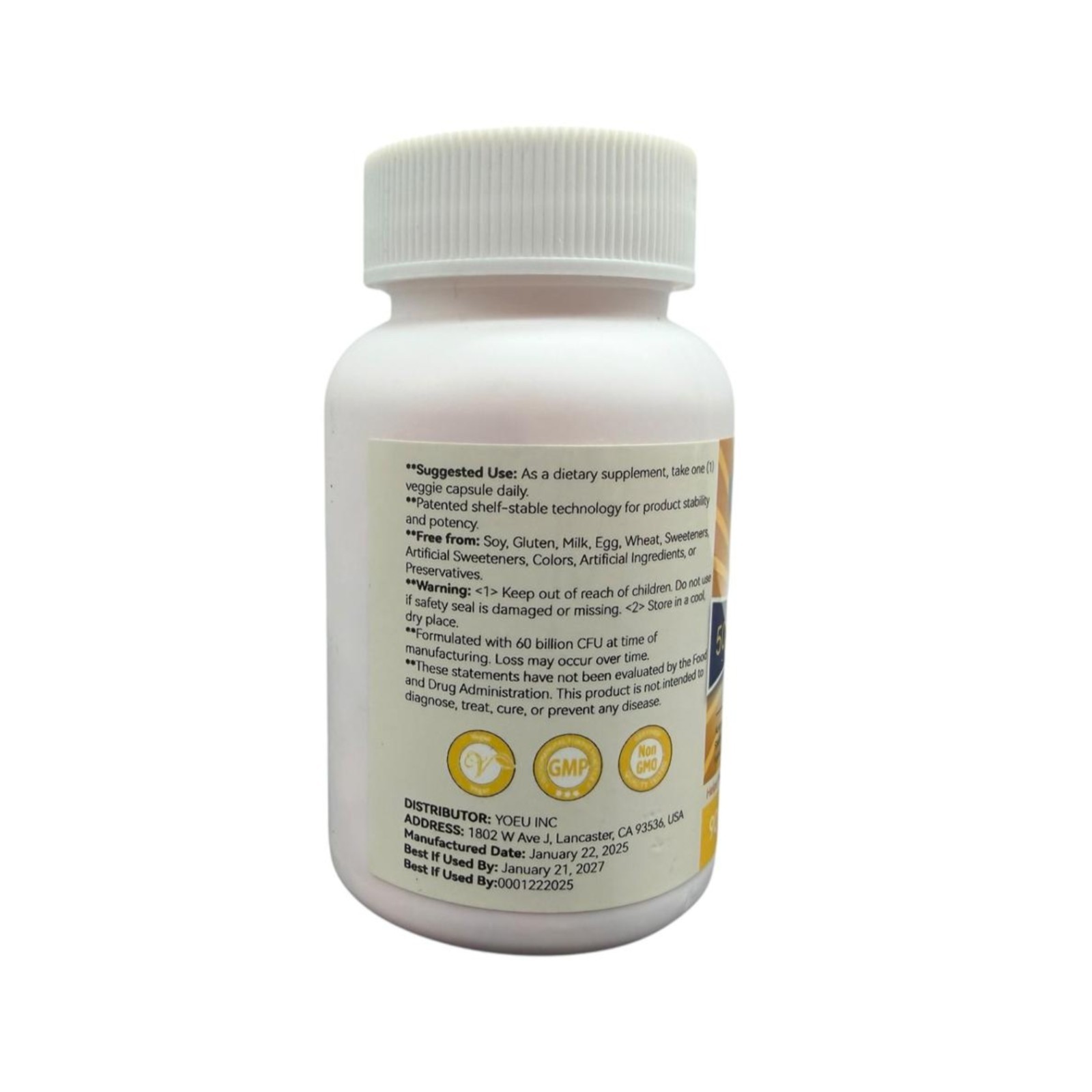 Nature’s Recipes Probiotic 50B 20 Strains 90 Tabs Compare NewRhythm Exp 01/27
