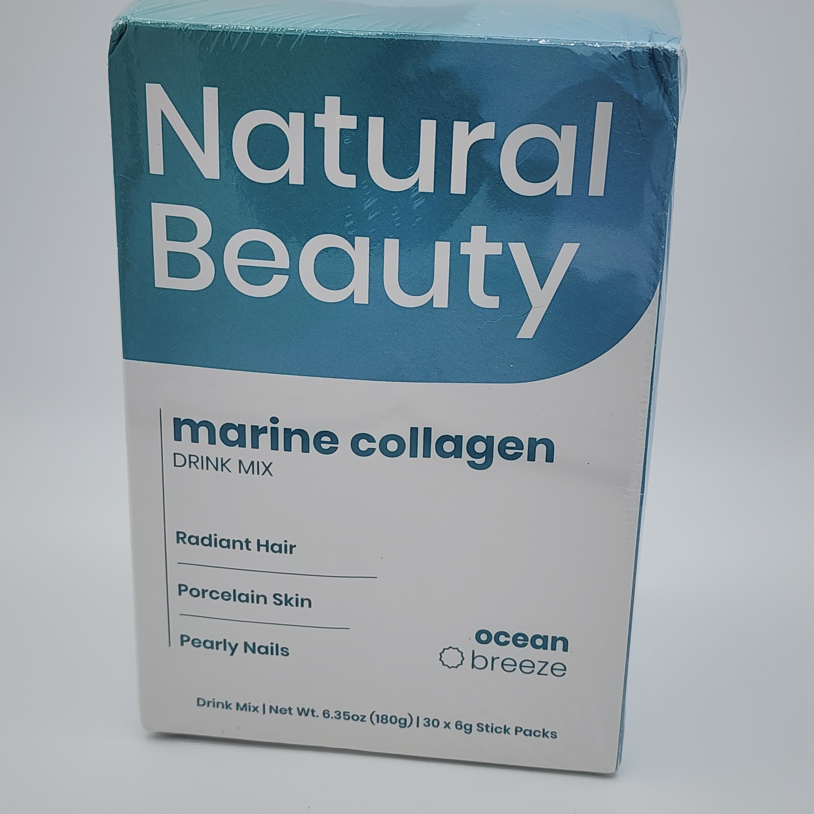 EarthNutri Wild Caught Marine Collagen Powder Hydrolyzed Peptides 30 Stick Packs