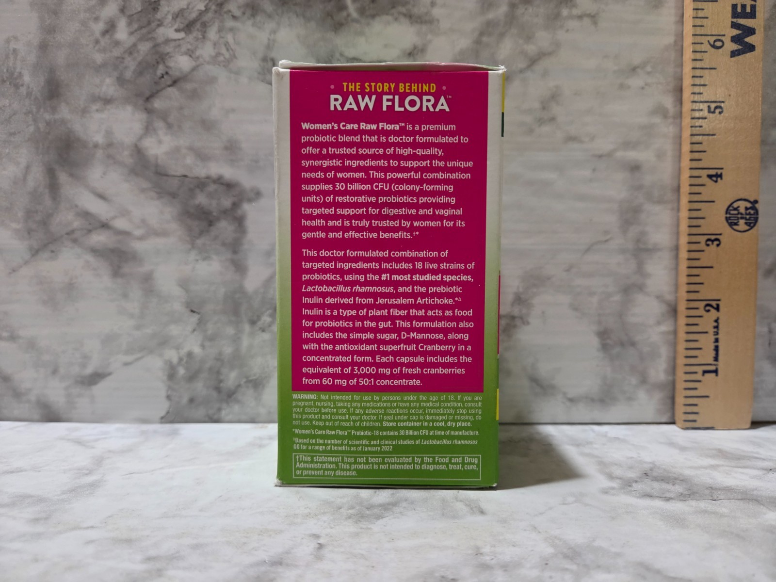 Nature’s Truth Women’s Care Raw Flora Probiotic-18 30B CFU 33 Capsules 8/2026