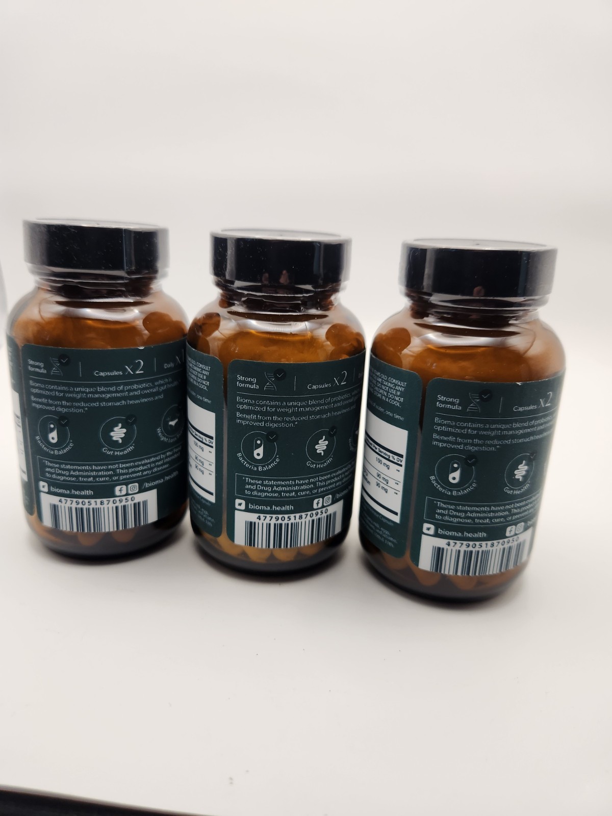 3x BIOMA Probiotics 60 Vegan Capsules Sealed Exp 2027 Gut Health Lot