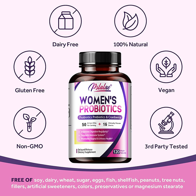 Women’s Probiotics – Prebiotics, Cranberry – Intestinal and Urinary Tract Health