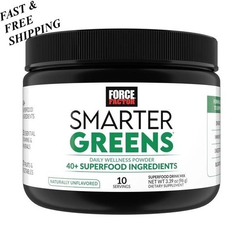 NEW Force Factor Smarter Greens Daily Wellness Powder, Superfood Powder