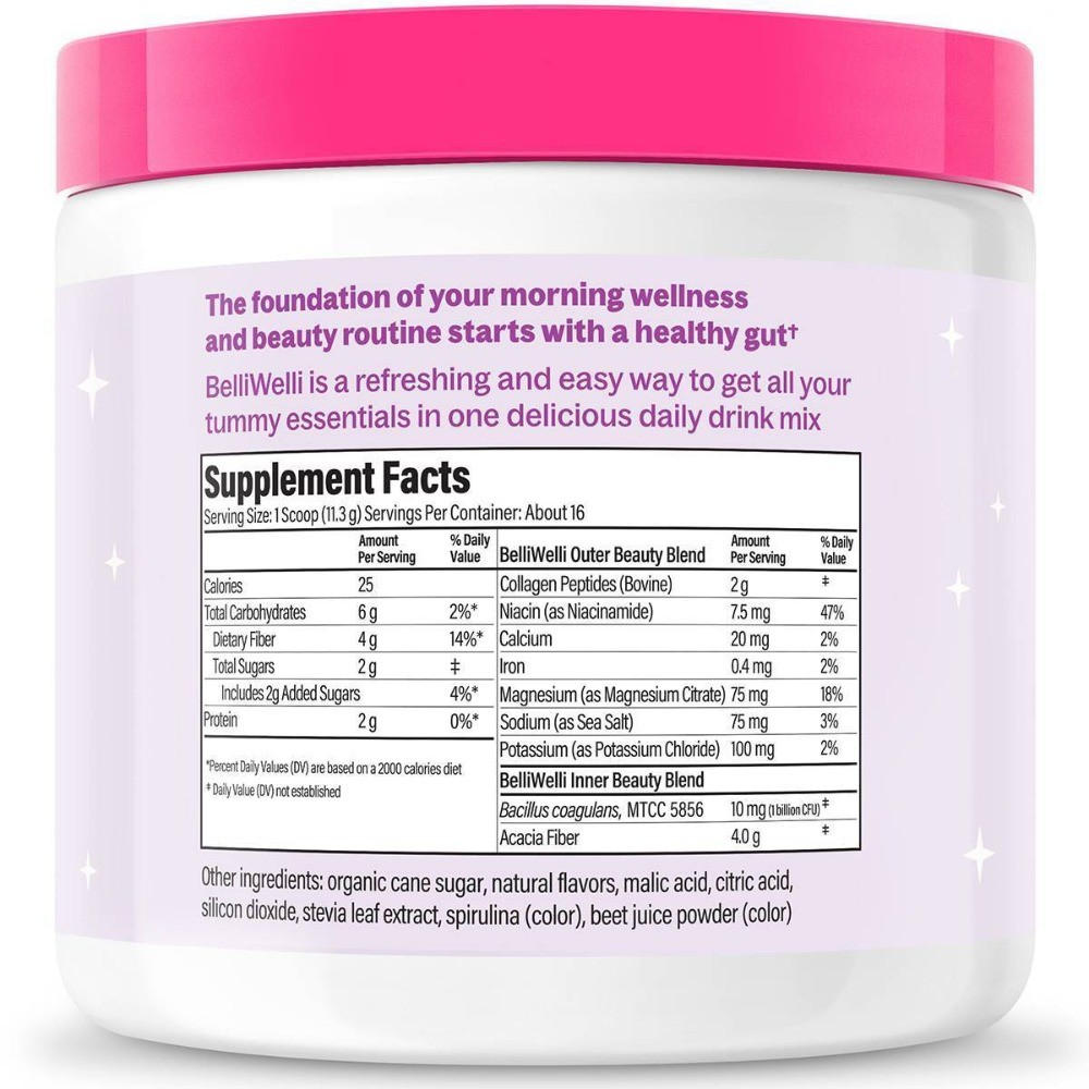 Daily Fiber Supplement + Probiotics, Electrolytes, Collagen