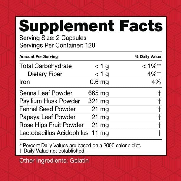Health Plus Super Colon Cleanse 240 Capsules Each (Pack of 3)
