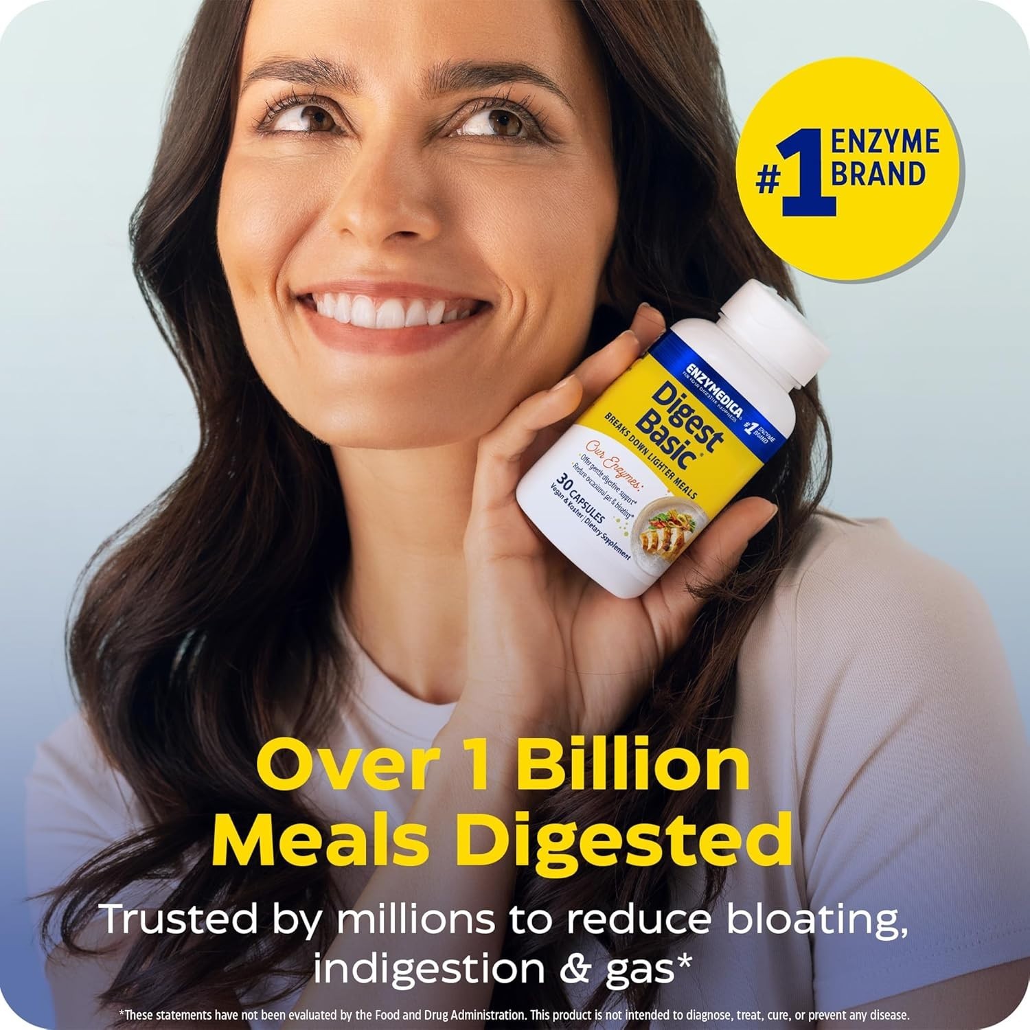 Enzymedica Digest Basic – Digestive Enzyme Supplement for Women & Men