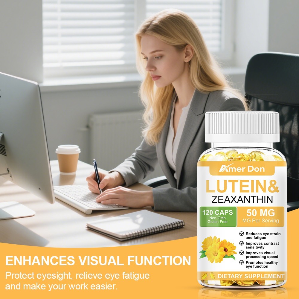 Eye Health Supplement w/ Lutein and Zeaxanthin for Vision Care & Eye Strain