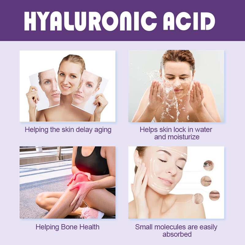120-480PCS HYALURONIC ACID COLLAGEN TURMERIC FIRMING ACIDO NETTLE HIALURONICO