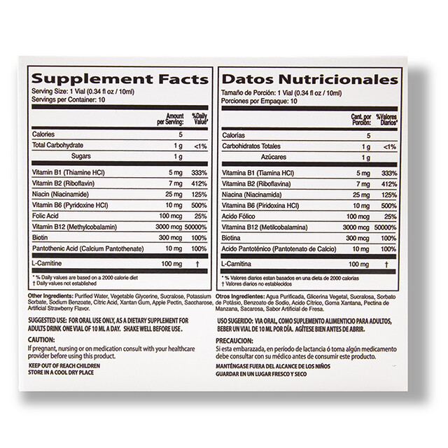 NEUROBION – B12 FORTE – LIQUID DIETARY SUPPLEMENT – 10 VIALS