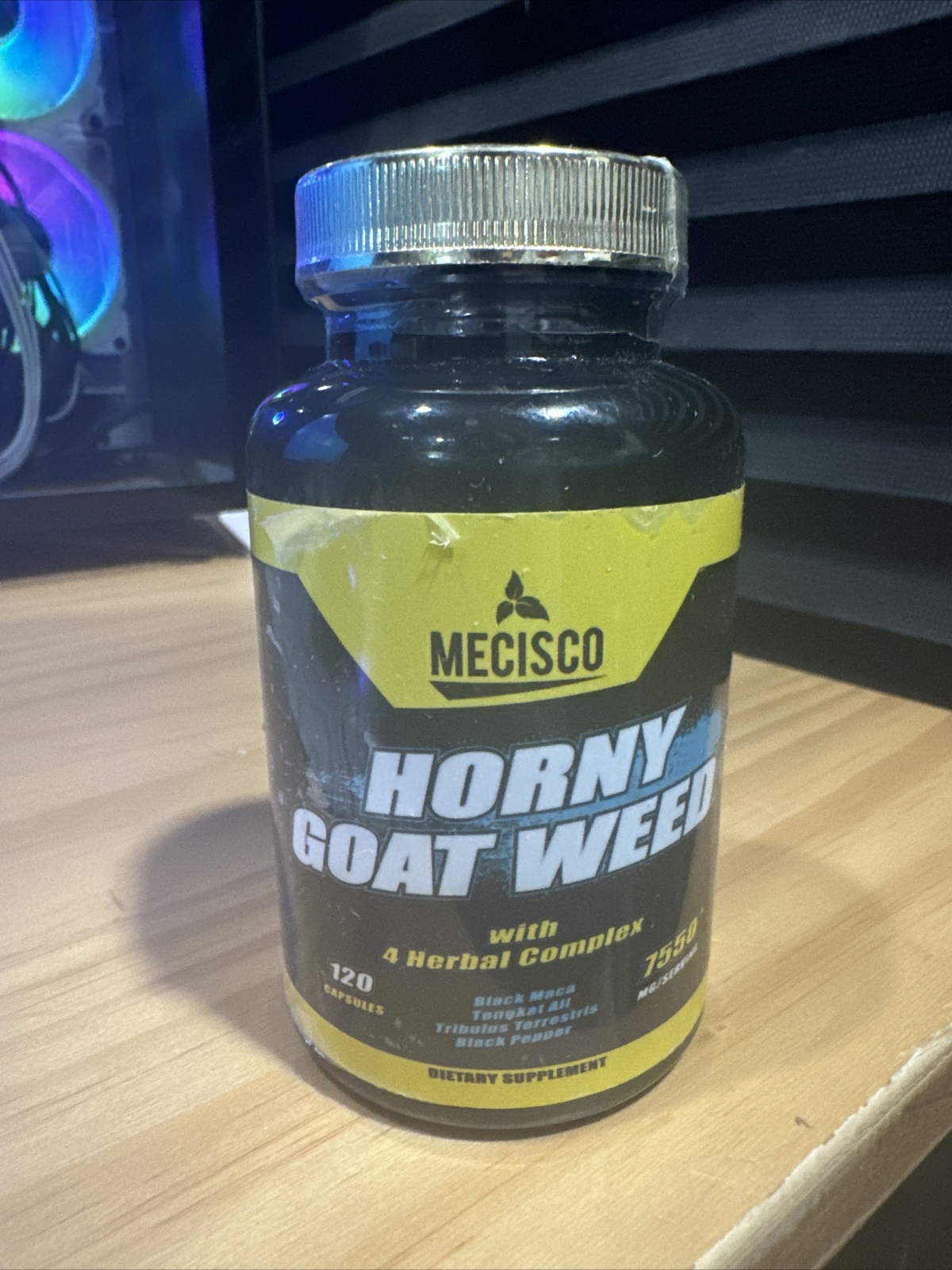Mecisco Horny Goat Weed 7550mg 120 Caps Exp 07/2025