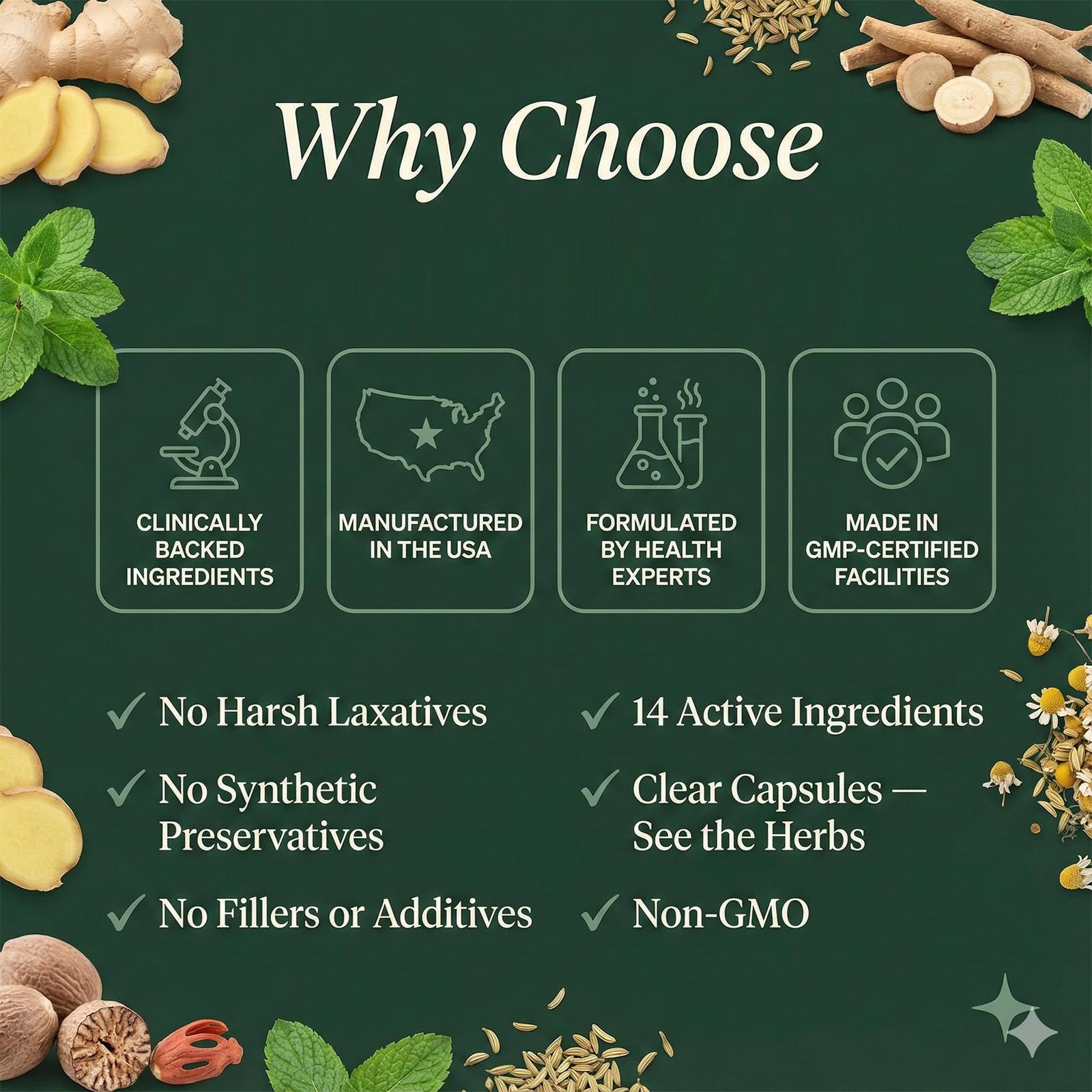Digestive Support For Constipation, Sulfur Burps, Fatigue – Magnesium, Ginger,