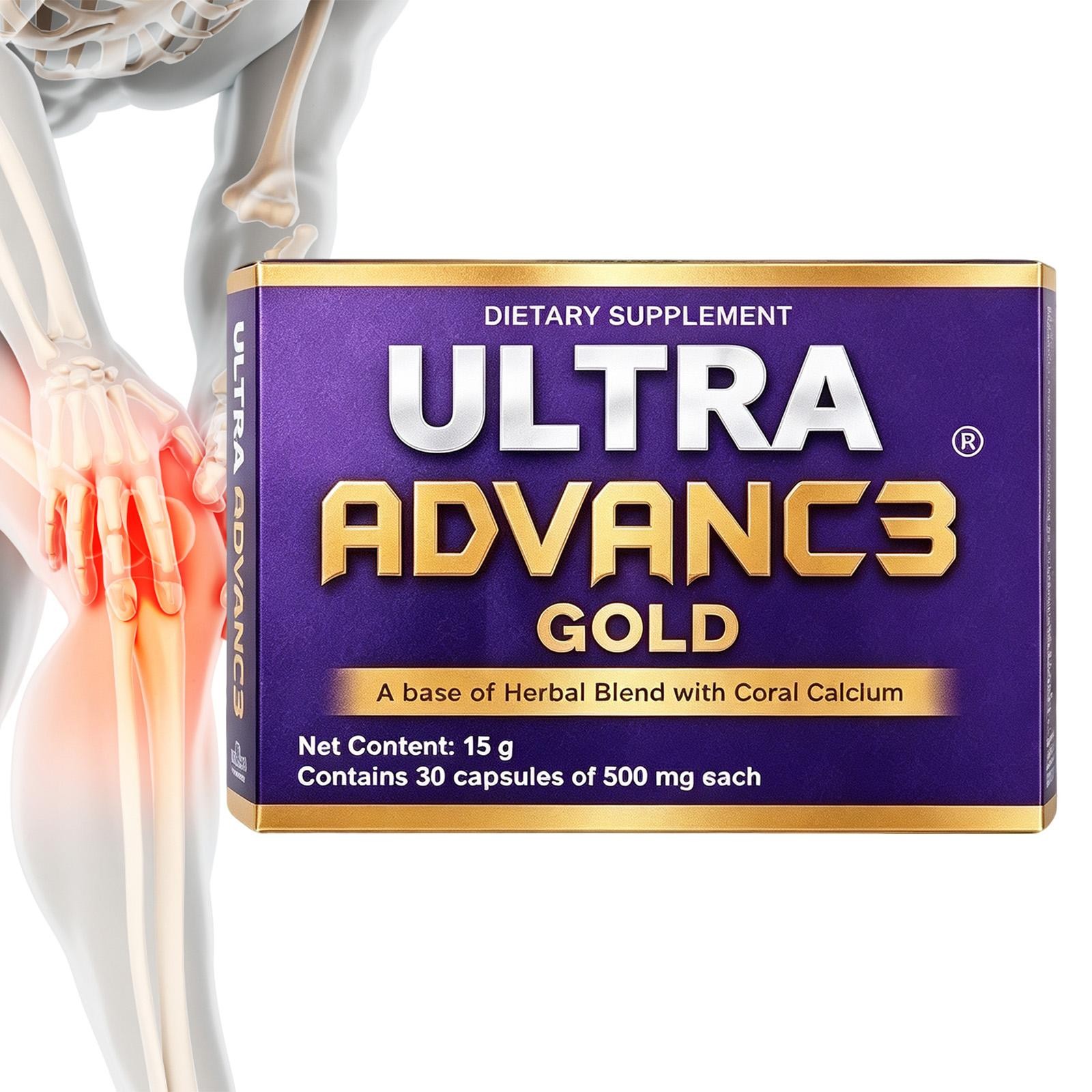 Ultra Advance3 Gold Pain Relief Joint Support All-in-One 30 Capsules