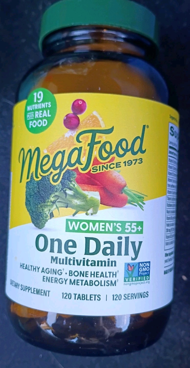MegaFood Women’s 55+ One Daily Multivitamin 120 Tablets Exp 12/2028