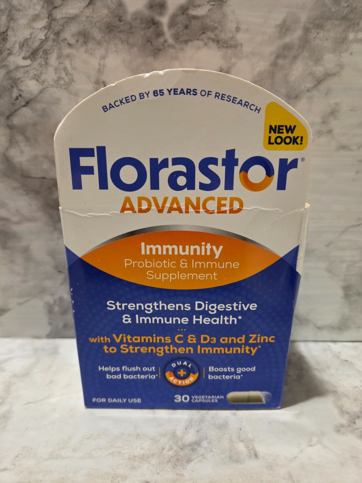 Florastor Advanced Immunity Probiotic Immune Supplement 30 Capsules 7/2026