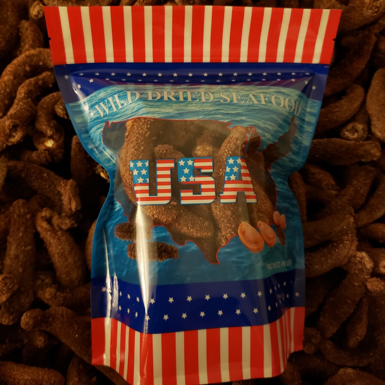 1LB Red sea cucumber natural sun dried from Alaska Grade AAA 阿拉斯加红参