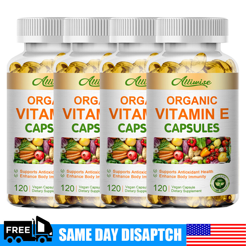 Vitamin E 1000 IU 120 Capsules – Supports Skin, Hair, Immune and Eye Health