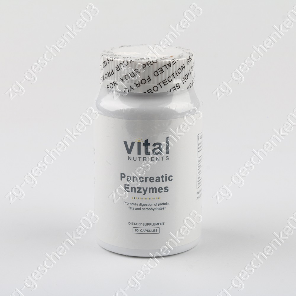Vital Nutrients Pancreatic Enzymes 1000Mg (Full Strength) | 90 Capsules (2 pack)