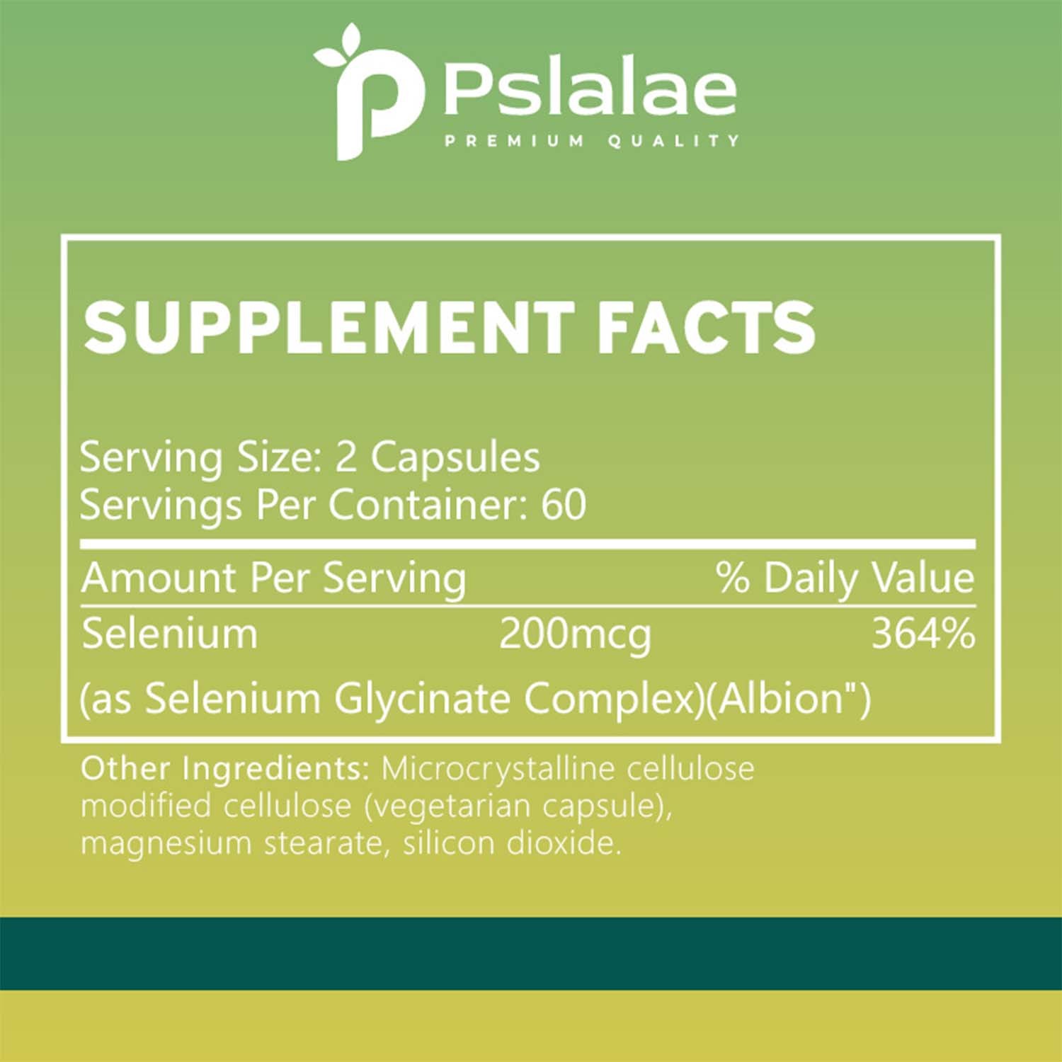 Selenium 200mcg – Thyroid,Potency Antioxidant,Immune System & Metabolism Support