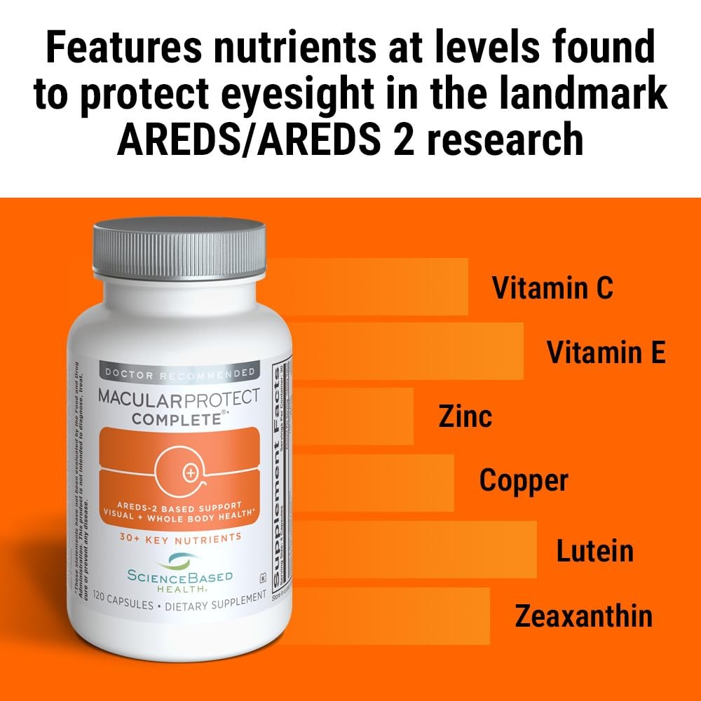 ScienceBased Health MacularProtect Complete – AREDS 2 120 Count (Pack of 1)