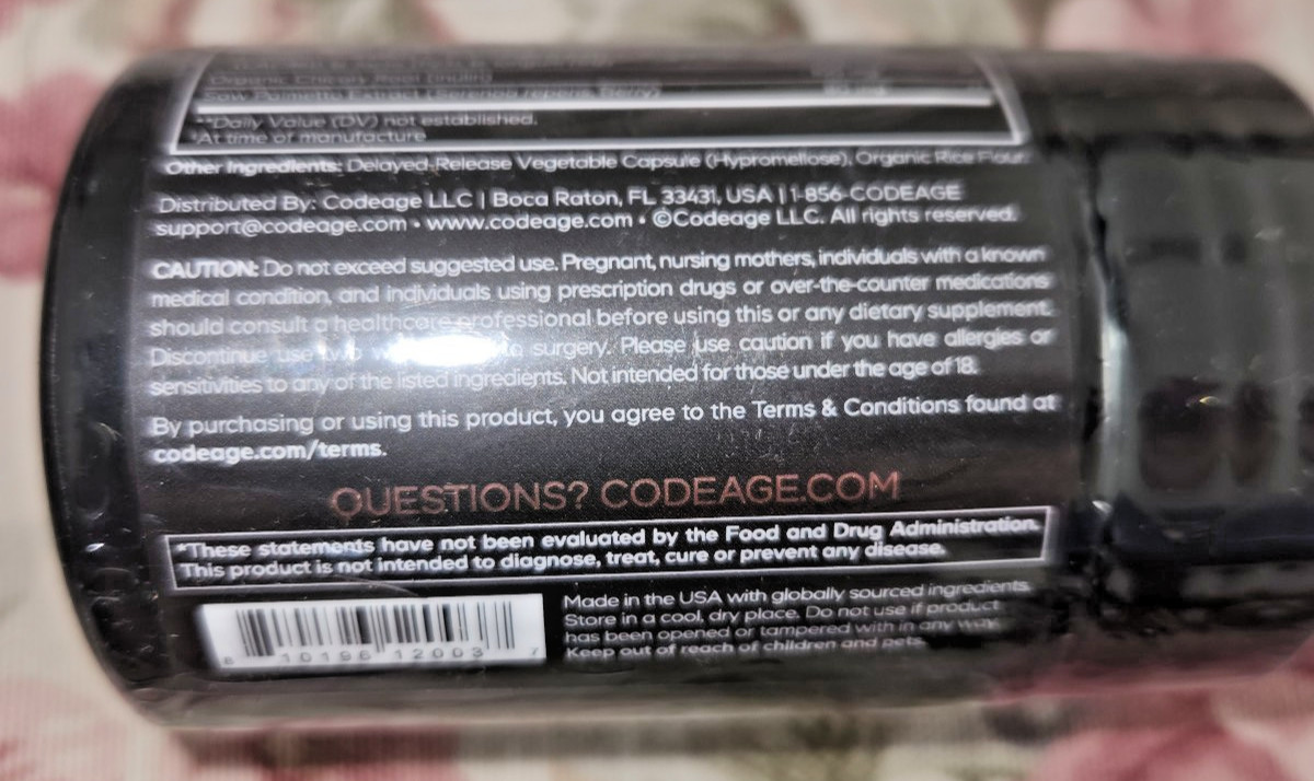 Codeage Men’s Daily Probiotic Supplement ~ 50 Billion CFU Probiotic Blend