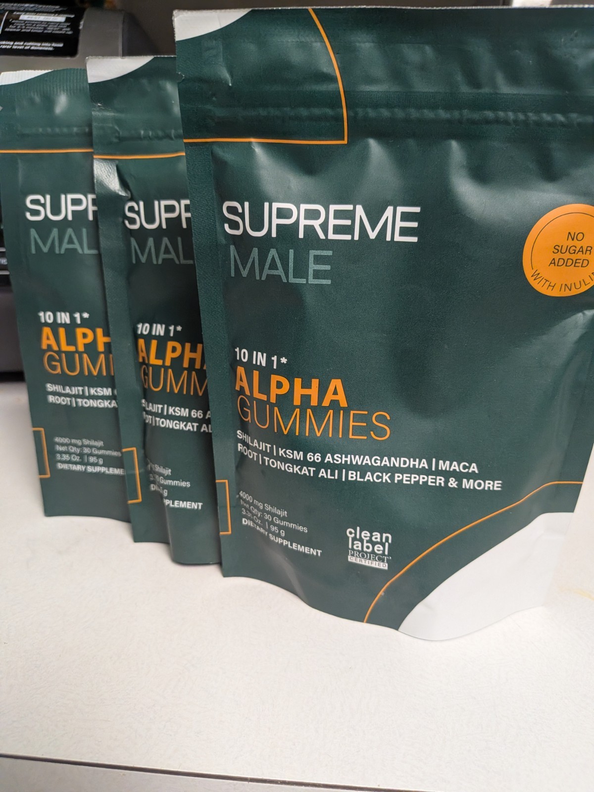 SupremeMale 10 in 1 Alpha Gummies – 4000 mg Herbal Performance 3 packs!!