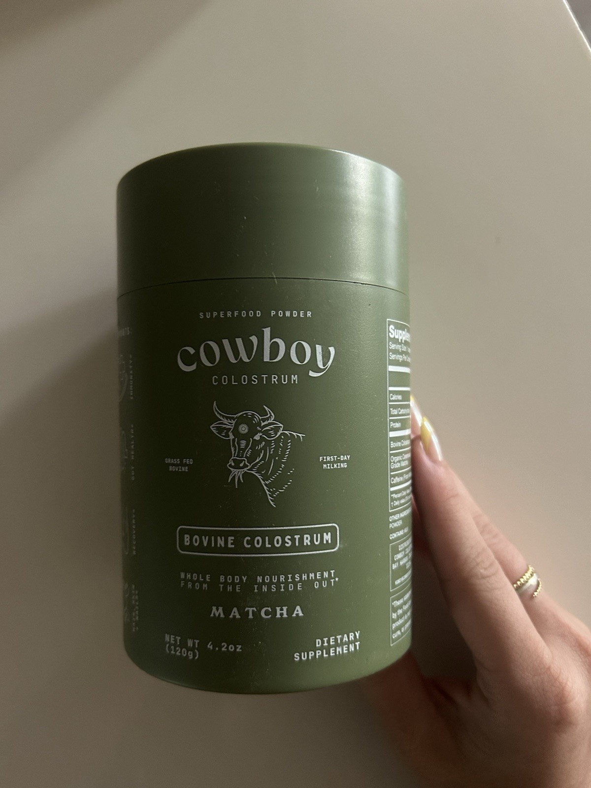 Cowboy Colostrum Matcha Superfood Powder 4.2 Oz Exp 07/2028 NEW