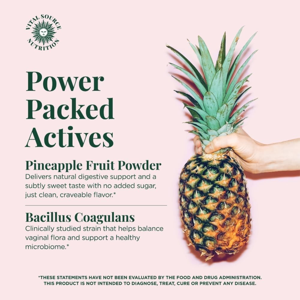 3 X – Vital Source Nutrition Premium Feminine Balance Gummies 60 Each Pineapple