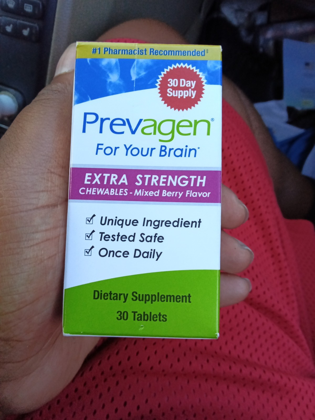 Prevagen Improves Memory Extra Strength Mixed Berry Chewable tablets – 30 Count