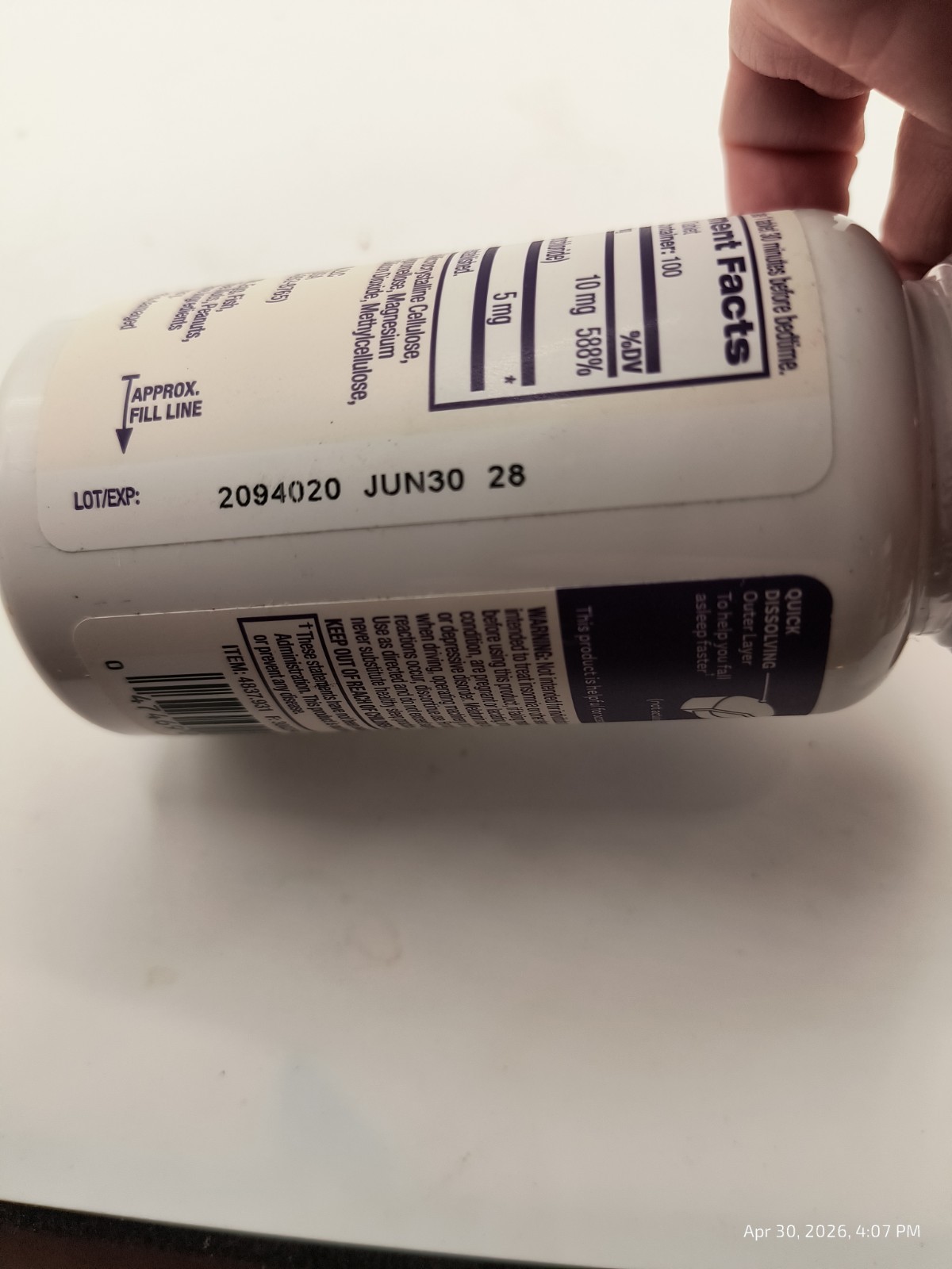 Natrol – Melatonin 5g Time Release, 100 Tablets, EXP 06/2028 Sealed