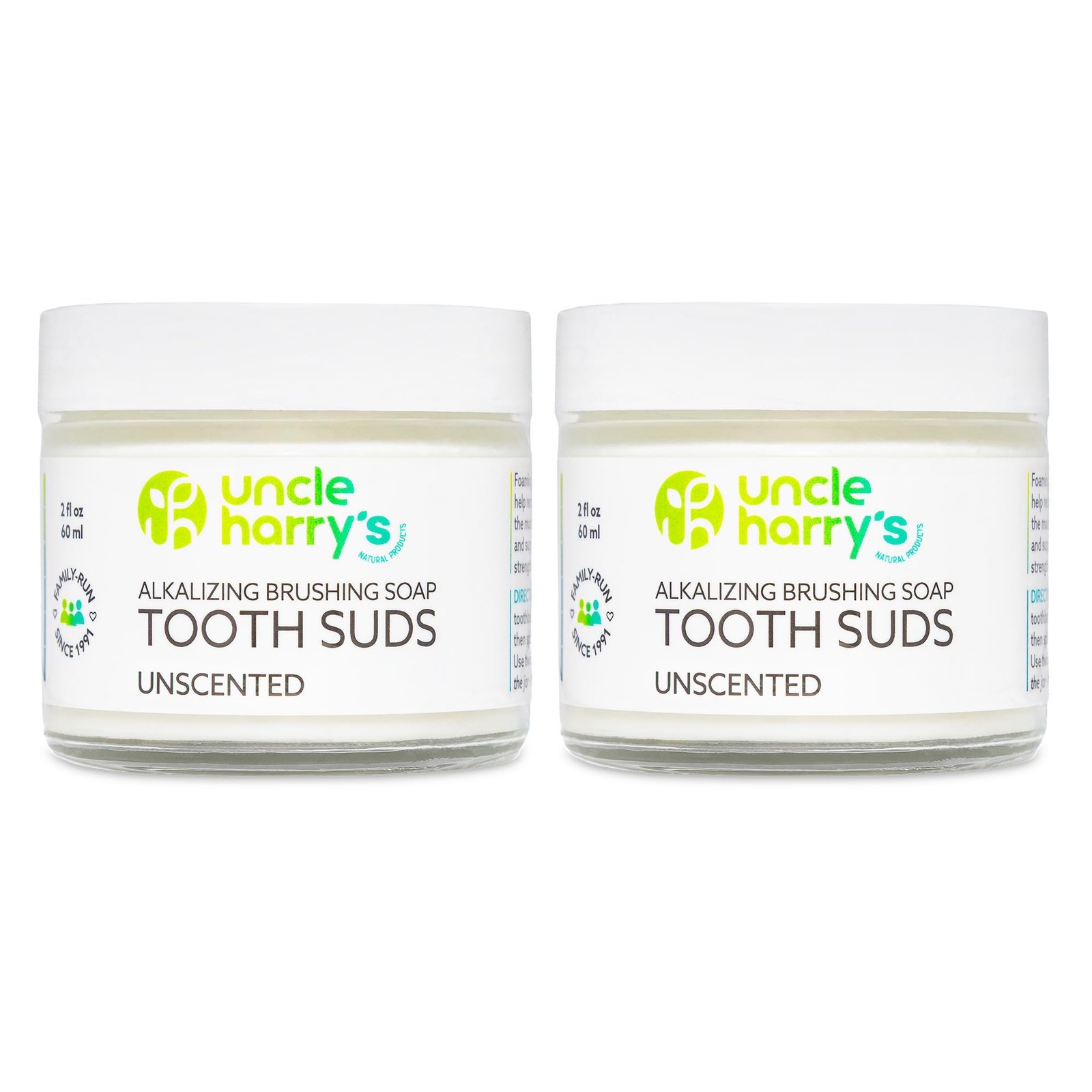 Uncle Harry’s Non-Abrasive Unscented Brushing Soap Tooth Suds | Natural Remin…