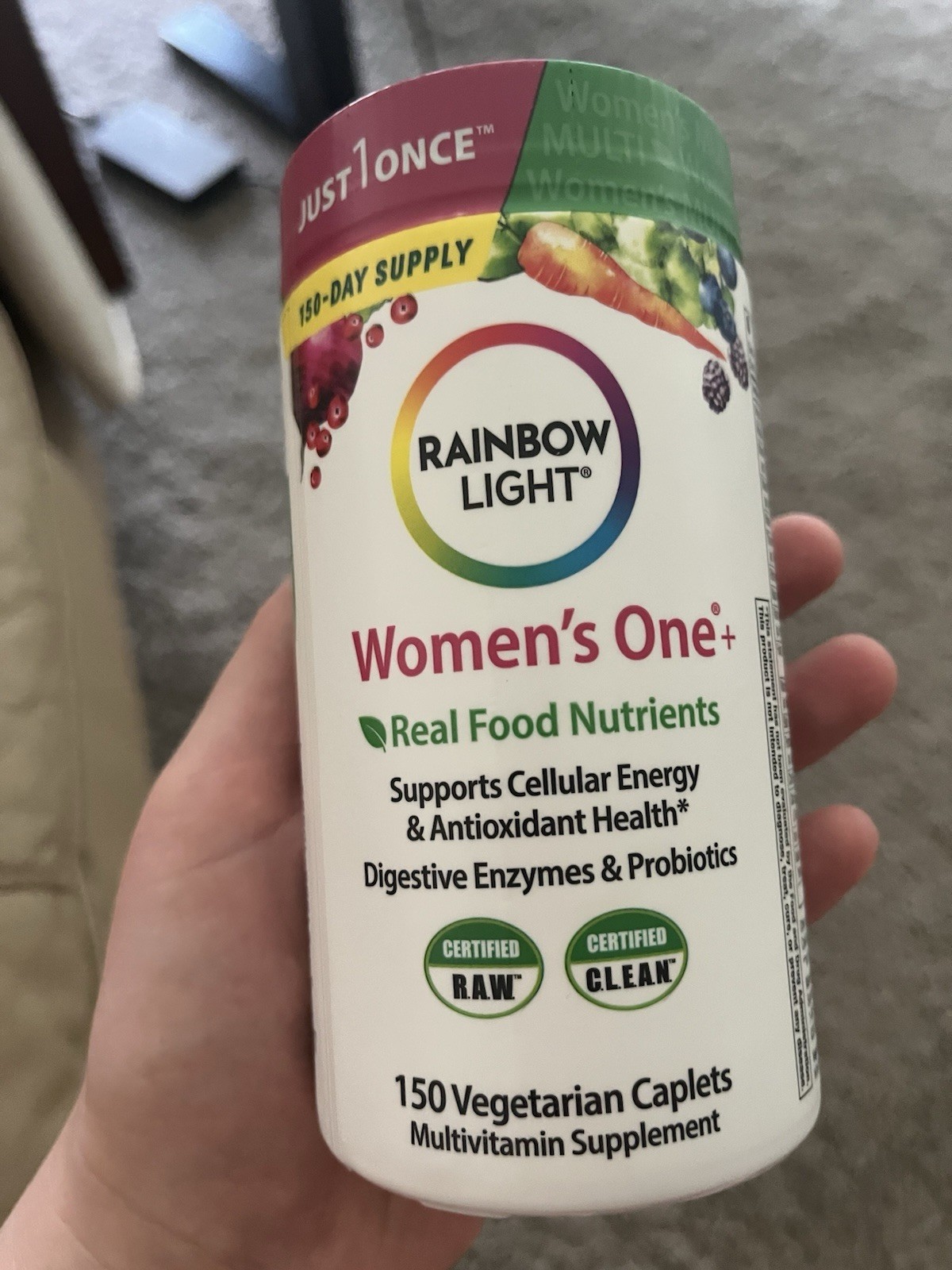 Rainbow Light Women’s One+ Multivitamin Vegetarian 150 Caplets
