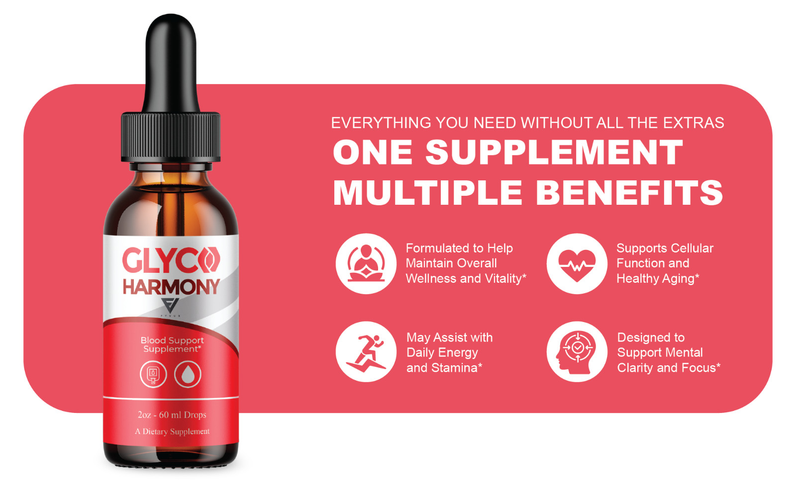 (5 Pack) Glyco Harmony Drops, GlycoHarmony Advanced Formula Supplement (10oz)