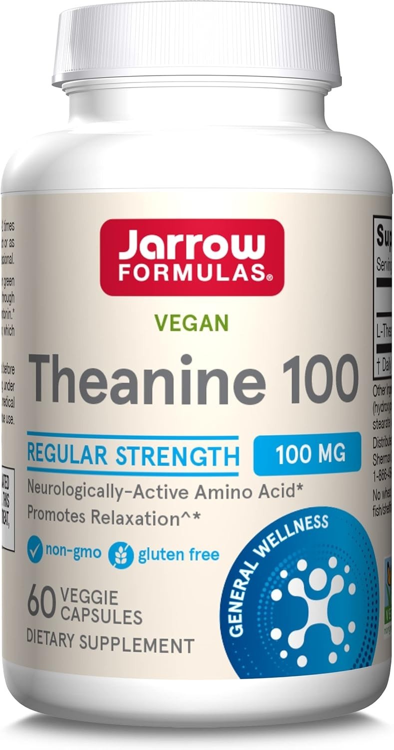 L-Anine 100 mg Dietary Supplement – 60 Capsules for Stress Relief