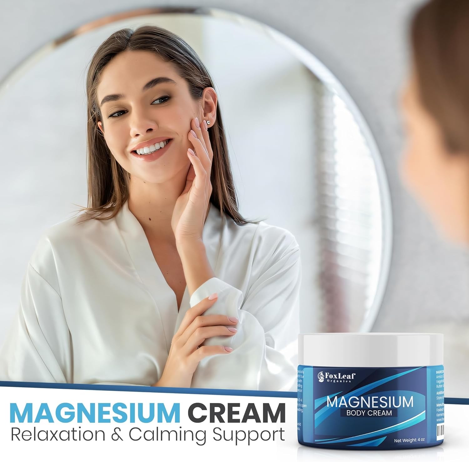 Magnesium Cream – Support for Sleep, Leg Cramps, Joints, & Muscle Soreness