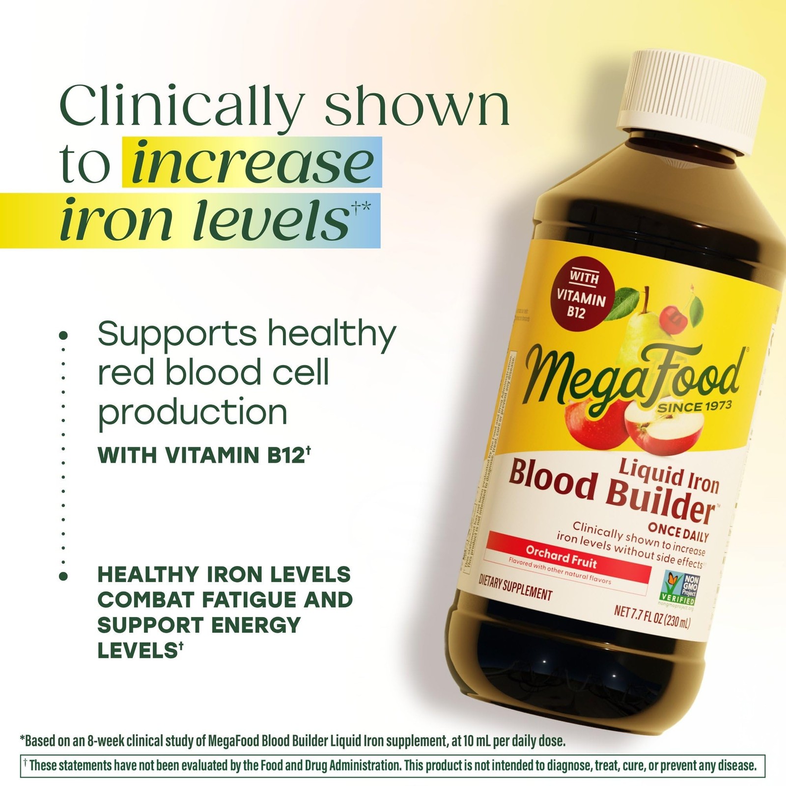 MegaFood Blood Builder Liquid Iron Supplement for Women, Men & Kids, Clinical…